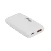 Akyga AK-CH-31 carregador USB GaN plano 65 W, USB-C PD + USB-A, branco