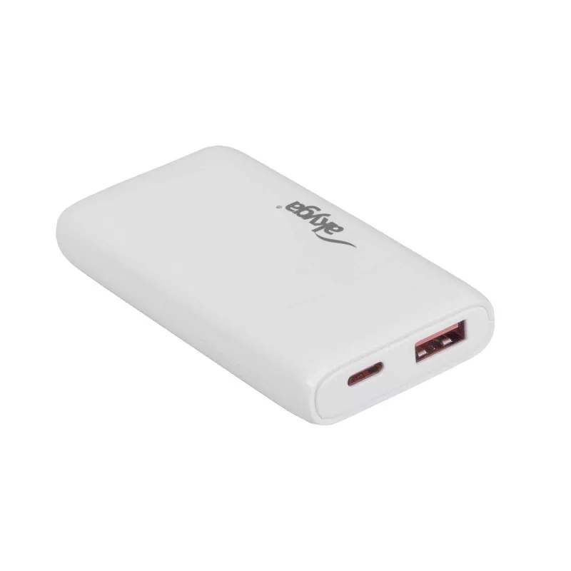 Akyga AK-CH-31 carregador USB GaN plano 65 W, USB-C PD + USB-A, branco