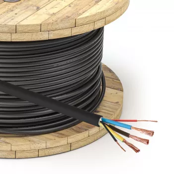 Akyga AK-SC-E24 cabo de carregamento EV 3 x 6 mm² + 2 x 0,75 mm², monofásico, 32 A, 450/750 V, ao metro