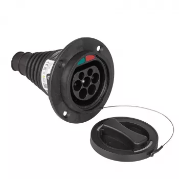 Conector fêmea Type 2 Akyga AK-SC-E25 1-Phase 32A ficha