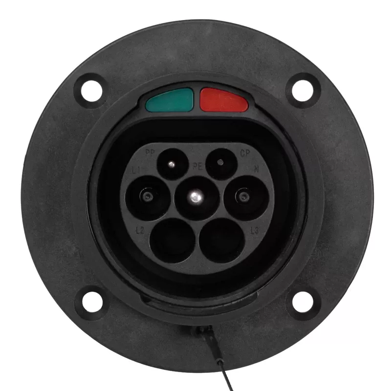 Conector fêmea Type 2 Akyga AK-SC-E25 1-Phase 32A ficha