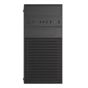 Akyga AK19BK caixa de PC micro-torre, Micro-ATX / Mini-ITX, USB-C + USB 3.0 + 2x USB 2.0, sem fonte de alimentação, preto