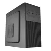 Akyga AK19BK caixa de PC micro-torre, Micro-ATX / Mini-ITX, USB-C + USB 3.0 + 2x USB 2.0, sem fonte de alimentação, preto