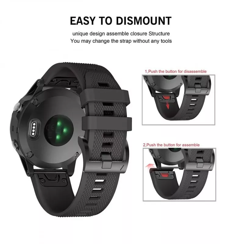 TECH-PROTECT SMOOTH GARMIN FENIX 5 / 6 / 6 PRO / 7 preto