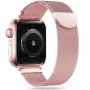 TECH-PROTECT Milanese Loop banda para Apple Watch 4 / 5 / 6 / 7 / 8 / 9 / SE / Ultra 1 / 2 (42 / 44 / 45 / 49 mm) ouro rosa