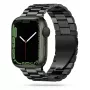 Tech-Protect Stainless Steel Link Bracelet para Apple Watch 4/5/6/7/8/9/SE/Ultra 1/2 (42/44/45/49mm) preto