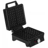 Adler AD 3088 máquina de waffles para 2 waffles grandes, 1600 W (máx. 2000 W), placas antiaderentes, temperatura regulável, preto (AD 3088)
