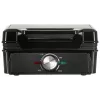Adler AD 3088 máquina de waffles para 2 waffles grandes, 1600 W (máx. 2000 W), placas antiaderentes, temperatura regulável, preto (AD 3088)