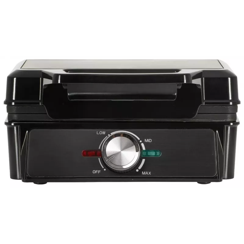 Adler AD 3088 máquina de waffles para 2 waffles grandes, 1600 W (máx. 2000 W), placas antiaderentes, temperatura regulável, preto (AD 3088)