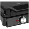 Adler AD 3088 máquina de waffles para 2 waffles grandes, 1600 W (máx. 2000 W), placas antiaderentes, temperatura regulável, preto (AD 3088)