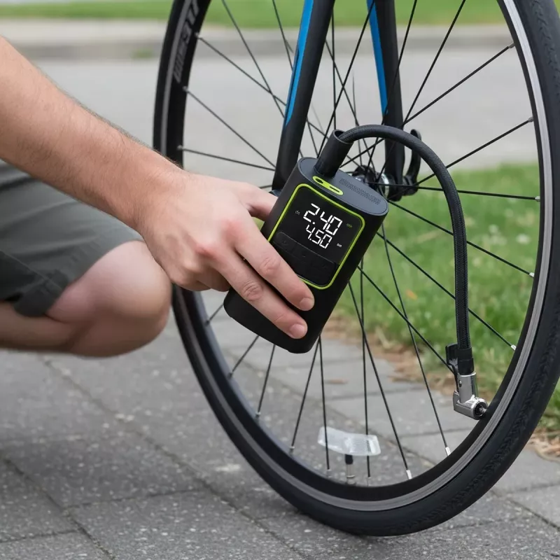 VAYOX VA0409 Bomba de Ar Recarregável 4000mAh Cilindro 19mm Enchedor de Pneus Digital