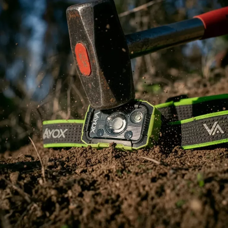 VAYOX DUAL HAMMER 500lm Pro Series Lanterna de Cabeça Recarregável VA0415