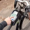 Vayox VA0450 Saco de Quadro de Bicicleta com dois sacos e compartimento para telemóvel, Preto