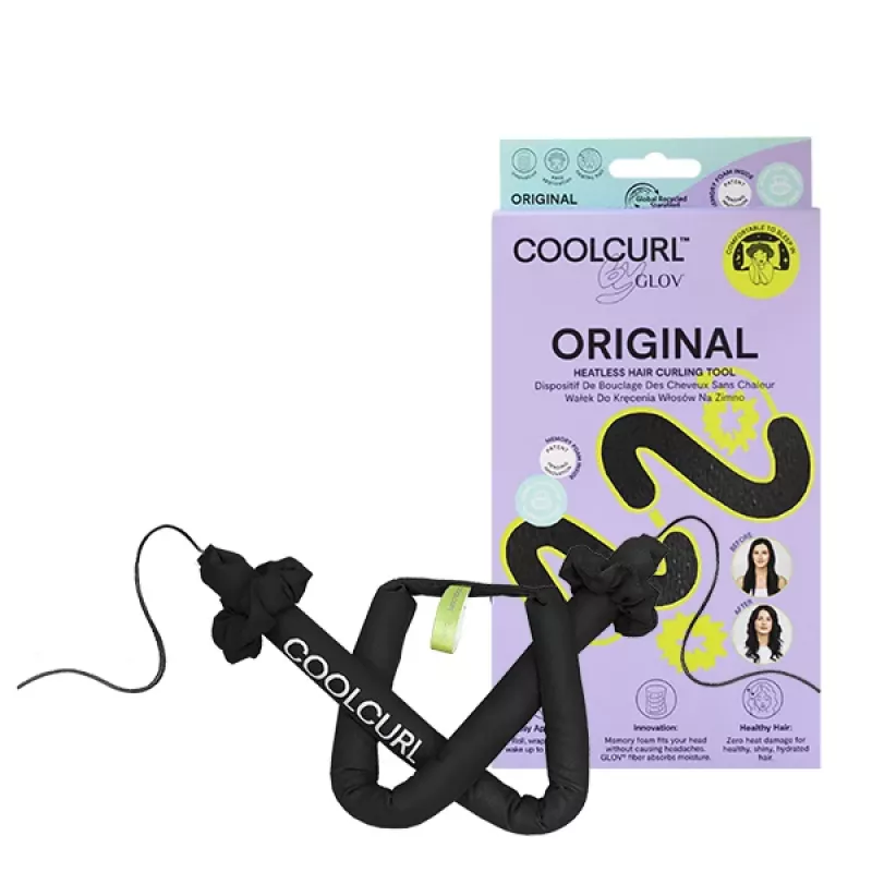 GLOV Cool Curl Conjunto de caracóis sem calor preto