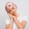 GLOV Touca de cetim para cabelo encaracolado e estilizado - anti-frizz, redução do atrito, rosa