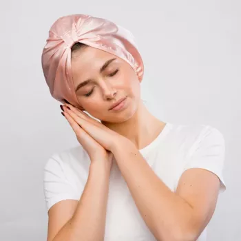 GLOV Touca de cetim para cabelo encaracolado e estilizado - anti-frizz, redução do atrito, rosa