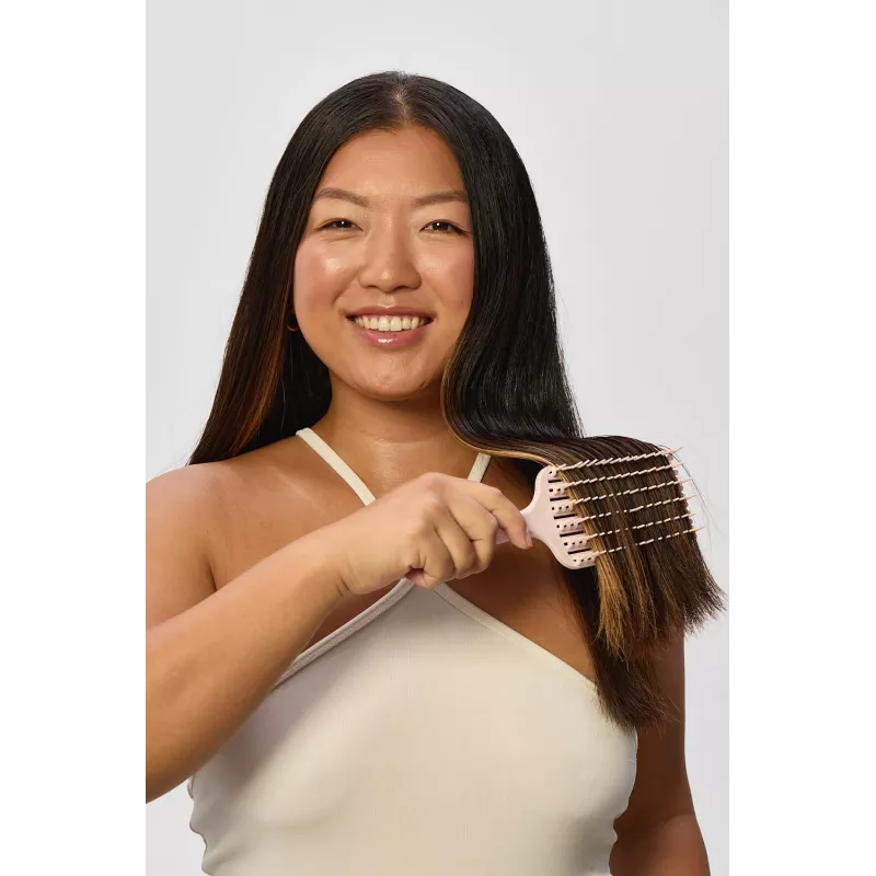 GLOV Zen Flow escova de cabelo escova desembaraçadora Paddle Brush para cabelo molhado e seco - preta