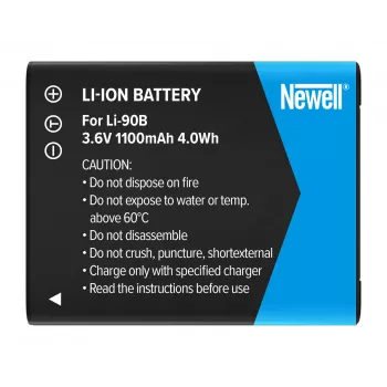 Bateria de substituição Newell LI-90B para Olympus