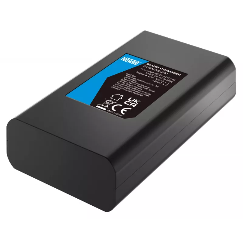 Carregador Newell Dual-Channel DL-USB-C para baterias DMW-BLG10 para Panasonic