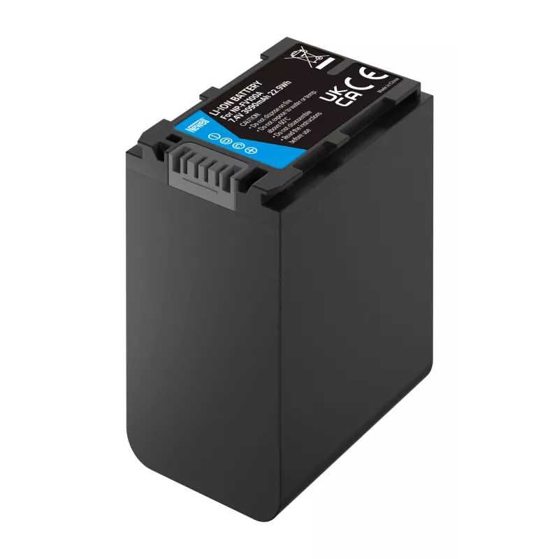 Bateria de substituição Newell para Sony NP-FV100A, 3900mAh, 7,2V, Li-Ion, preta