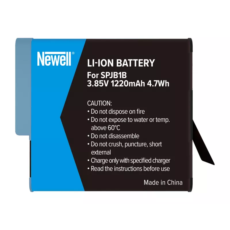 Bateria de substituição Newell SPJB1B para GoPro Hero 8 Black, 1220mAh, 3,85V, Li-Ion