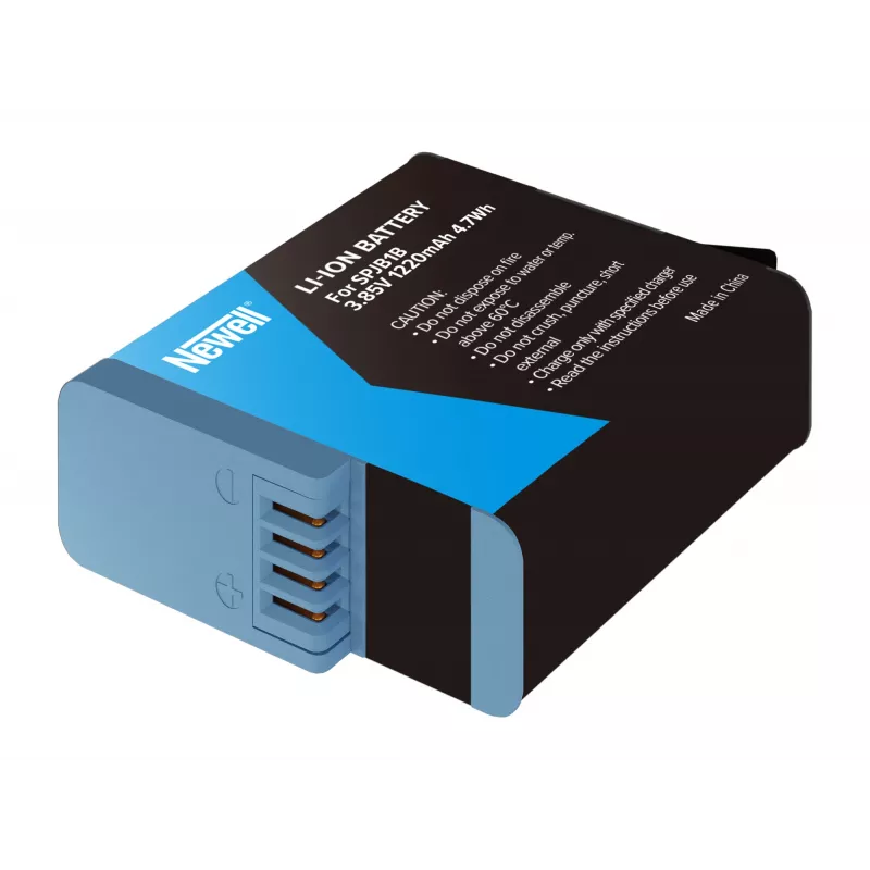 Bateria de substituição Newell SPJB1B para GoPro Hero 8 Black, 1220mAh, 3,85V, Li-Ion