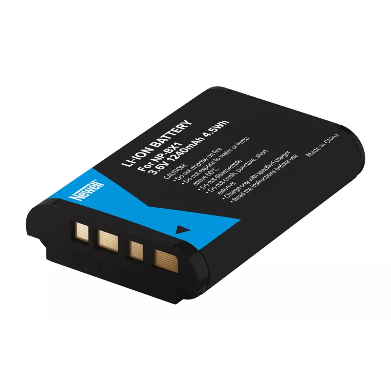 Bateria de substituição Newell para Sony NP-BX1, 1000mAh, Li-Ion, preta