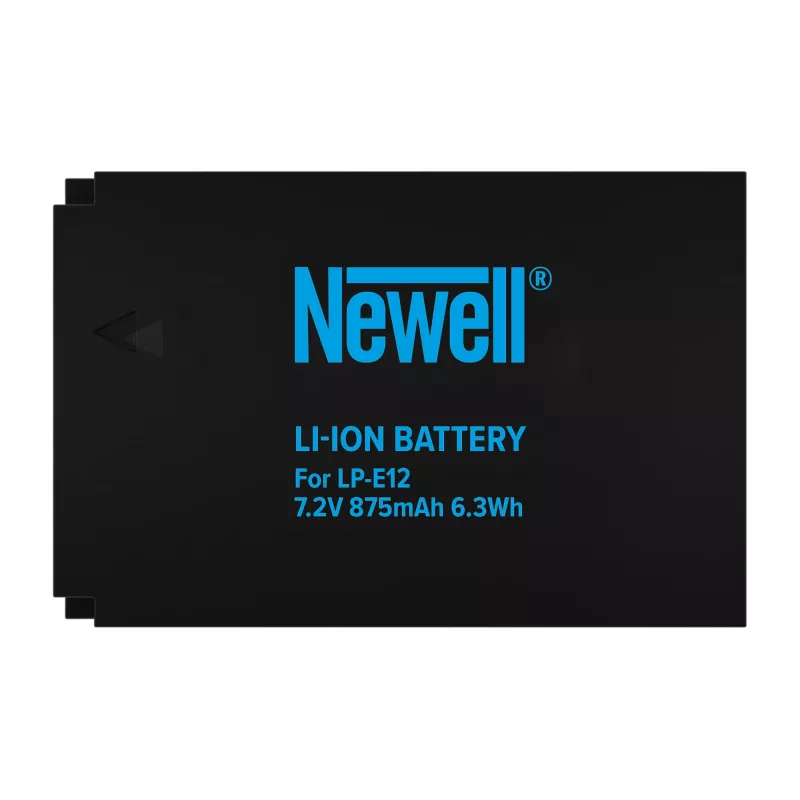 Bateria de substituição Newell para Canon LP-E12, 875mAh, 7,2V Li-Ion