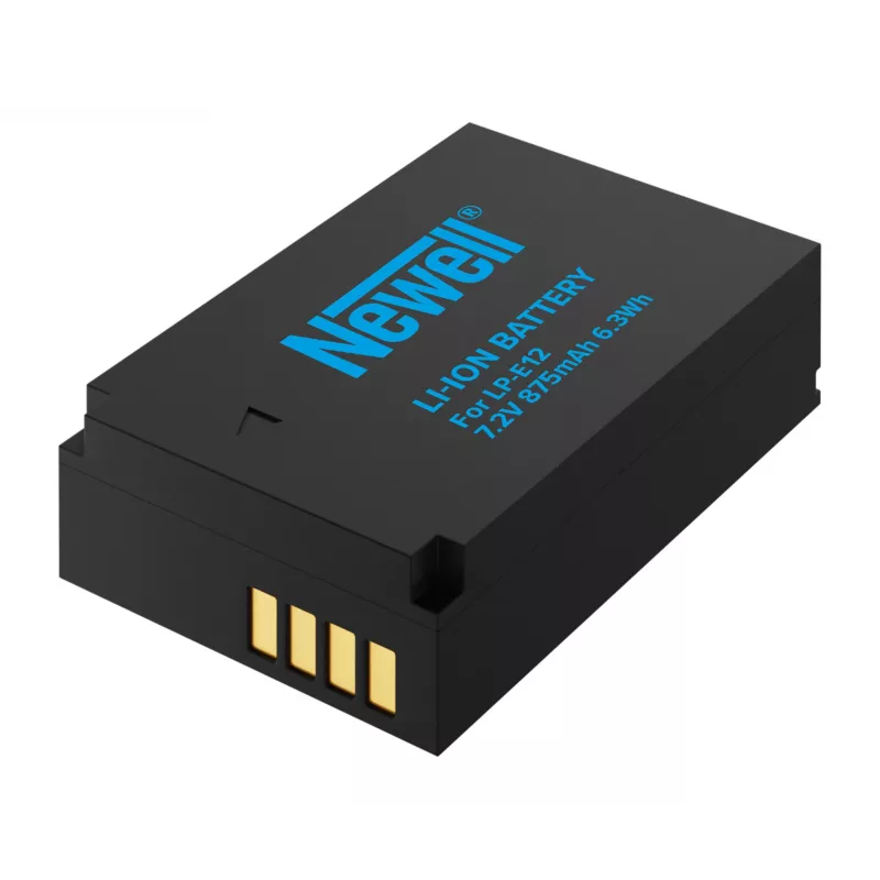 Bateria de substituição Newell para Canon LP-E12, 875mAh, 7,2V Li-Ion