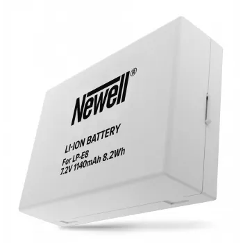 Bateria de substituição Newell para Canon LP-E8 (1120mAh, 7,4V, Li-Ion)
