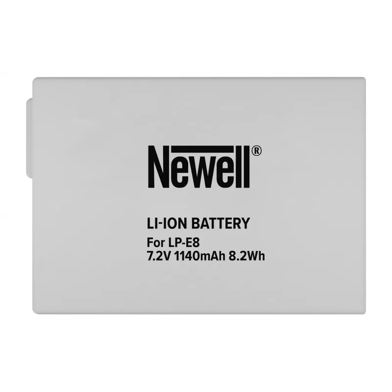 Bateria de substituição Newell para Canon LP-E8 (1120mAh, 7,4V, Li-Ion)