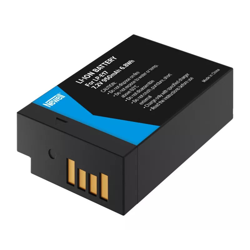 Bateria de substituição Newell para Canon LP-E17, 1040mAh, 7,2V Li-Ion