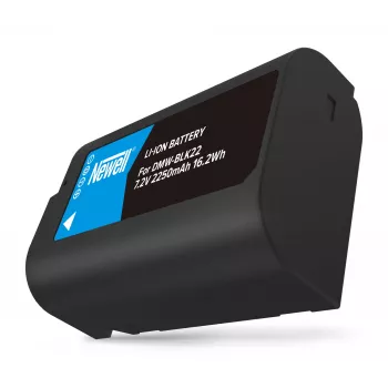 Bateria de substituição Newell DMW-BLK22 para câmaras Panasonic Lumix, 2200mAh, 7,2V, Li-Ion, preto