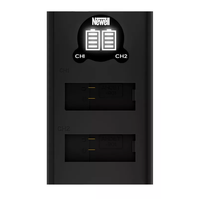 Carregador USB-C de dois canais Newell para baterias GoPro AHDBT-901