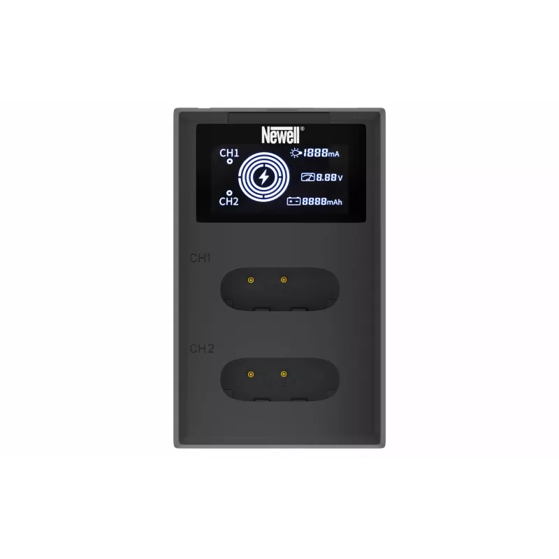 Carregador USB-C de dois canais Newell FDL-USB-C para baterias Sony NP-BX1