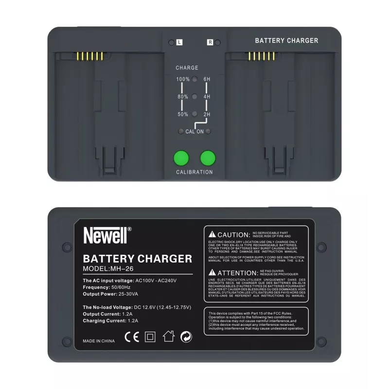 Carregador de dois canais Newell BC-18B para baterias Nikon EN-EL18