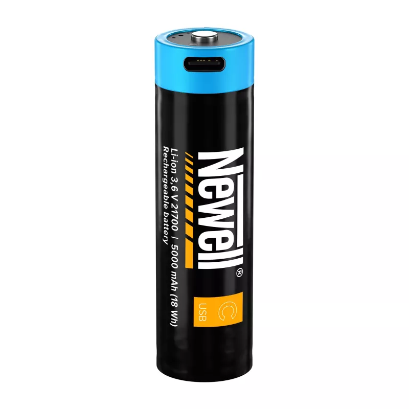 Bateria Li-Ion recarregável USB-C Newell 21700 5000 mAh (pack de 2, blister)