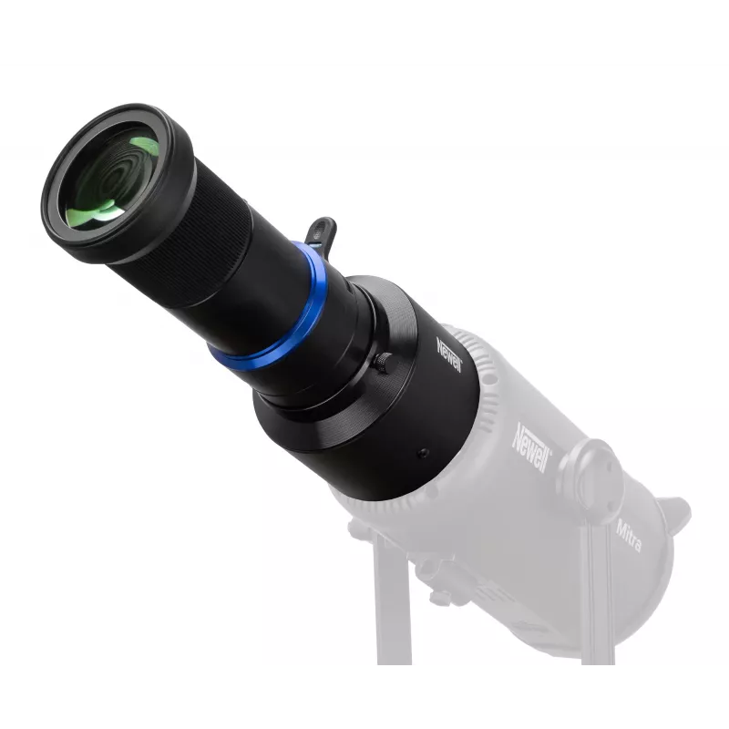 Acessório de spotlight com lente Fresnel Newell Perseo-33 Bowens Mount 10-40°