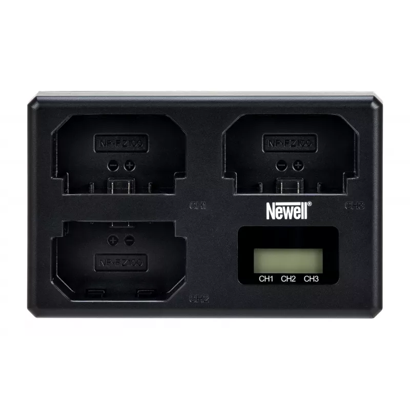Carregador de bateria de três canais Newell TT-USB-C para Sony NP-FZ100