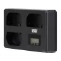 Carregador de três canais Newell TT-USB-C para baterias Canon LP-E6