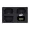 Carregador de três canais Newell TT-USB-C para baterias Canon LP-E6