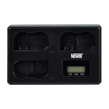 Carregador de três canais Newell TT-USB-C para baterias Nikon EN-EL15