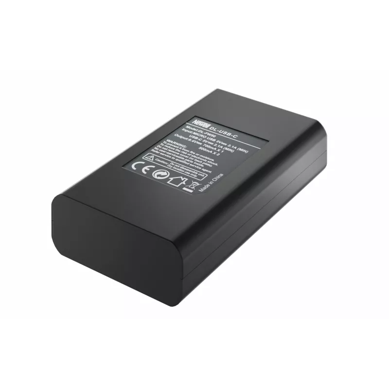 Carregador de dois canais Newell DL-USB-C e conjunto de bateria NP-FW50 para Sony