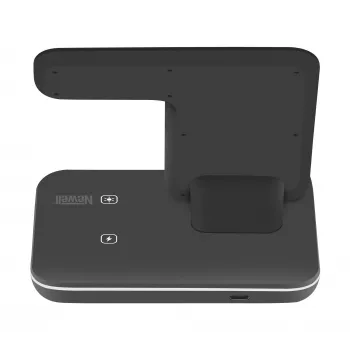 Estação de carregamento sem fios Newell induOne N-GY-Z5A para 3 dispositivos - preto