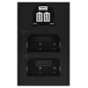 Carregador de dois canais Newell DL-USB-C para baterias Olympus BLX-1
