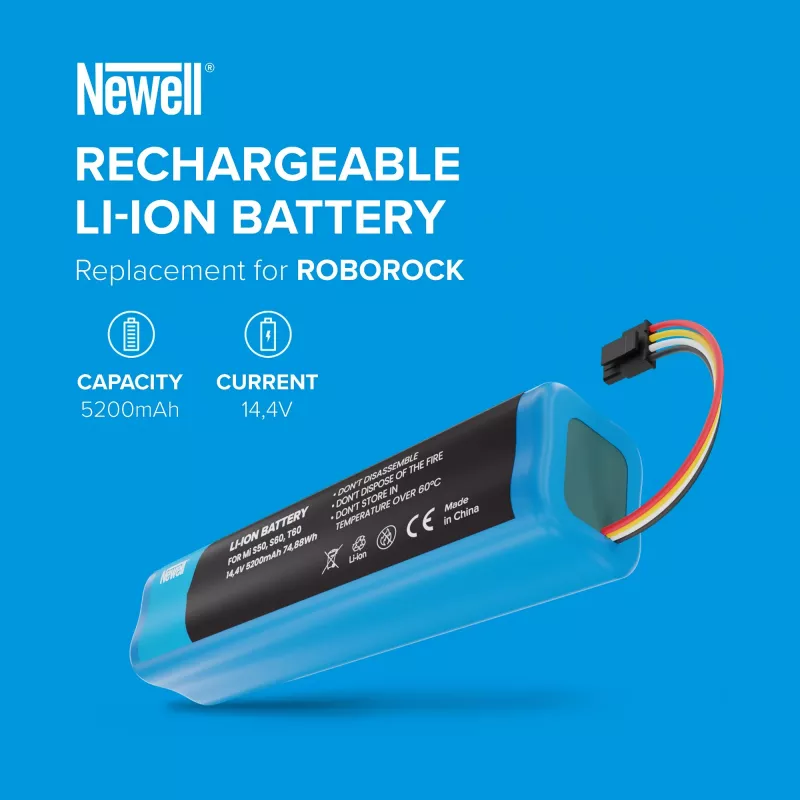 Bateria de substituição Newell MIS56T6VX para Xiaomi Roborock