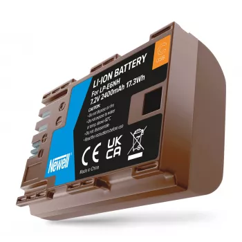 Bateria de substituição Newell LP-E6NH USB-C para Canon