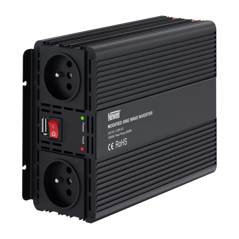 Inversor de potência Newell de onda sinusoidal modificada - 24 V / 230 V, 1000 W