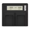 Carregador de bateria de dois canais Newell DC-LCD para Panasonic VW-VBD29/VBD58/VBD78