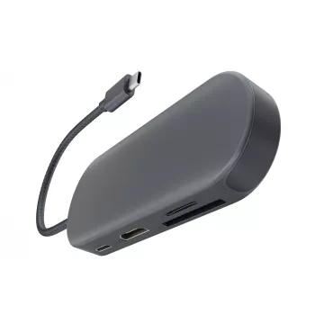 Hub Newell 7 em 1 USB-C - grafite